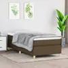 Image de vidaXL Sommier à lattes de lit avec matelas Marron foncé 80x200 cm