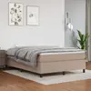 Image de vidaXL Sommier à lattes de lit avec matelas Cappuccino 140x190 cm