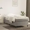 Image de vidaXL Sommier à lattes de lit et matelas Gris clair 100x200cm Velours