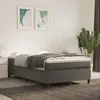Image de vidaXL Sommier à lattes de lit et matelas Gris foncé 120x200cm Velours