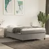 Image de vidaXL Sommier à lattes de lit et matelas Gris clair 140x190cm Velours