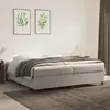 Image de vidaXL Sommier à lattes de lit et matelas Gris clair 200x200cm Velours