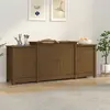 Image de vidaXL Buffet Marron miel 164x37x68 cm Bois massif de pin