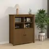 Image de vidaXL Buffet Marron miel 83x41,5x100 cm Bois massif de pin