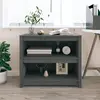 Image de vidaXL Bibliothèque Gris 80x35x68 cm Bois de pin massif