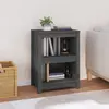 Image de vidaXL Bibliothèque Gris 50x35x68 cm Bois de pin massif