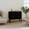 Image de vidaXL Armoire console Noir 90x40x78 cm Bois de pin solide