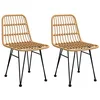 Image de vidaXL Chaises de jardin lot de 2 48x62x84 cm Résine tressée
