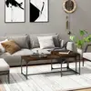 Image de vidaXL Tables basses 2 pcs Chêne fumé Bois d'ingénierie