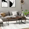Image de vidaXL Tables basses 2 pcs Chêne marron Bois d'ingénierie