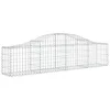 Image de vidaXL Paniers à gabions arqués 9 pcs 200x30x40/60 cm Fer galvanisé