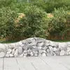 Image de vidaXL Paniers à gabions arqués 12 pcs 200x30x40/60 cm Fer galvanisé