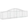 Image de vidaXL Paniers à gabions arqués 18 pcs 200x30x40/60 cm Fer galvanisé