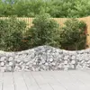Image de vidaXL Paniers à gabions arqués 8 pcs 200x30x60/80 cm Fer galvanisé