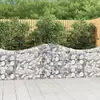 Image de vidaXL Paniers à gabions arqués 9 pcs 200x30x80/100 cm Fer galvanisé