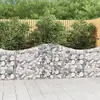 Image de vidaXL Paniers à gabions arqués 20 pcs 200x30x80/100 cm Fer galvanisé