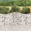 Image de vidaXL Paniers à gabions arqués 3 pcs 200x30x100/120 cm Fer galvanisé