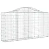 Image de vidaXL Paniers à gabions arqués 11 pcs 200x30x100/120 cm Fer galvanisé