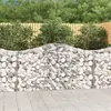 Image de vidaXL Paniers à gabions arqués 12 pcs 200x30x100/120 cm Fer galvanisé