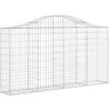 Image de vidaXL Paniers à gabions arqués 13 pcs 200x30x100/120 cm Fer galvanisé