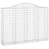 Image de vidaXL Paniers à gabions arqués 5 pcs 200x30x140/160 cm Fer galvanisé