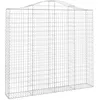 Image de vidaXL Paniers à gabions arqués 3 pcs 200x30x180/200 cm Fer galvanisé