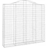 Image de vidaXL Paniers à gabions arqués 7 pcs 200x30x180/200 cm Fer galvanisé