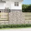 Image de vidaXL Paniers à gabions arqués 8 pcs 200x30x180/200 cm Fer galvanisé