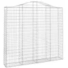 Image de vidaXL Paniers à gabions arqués 9 pcs 200x30x180/200 cm Fer galvanisé