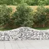 Image de vidaXL Paniers à gabions arqués 3 pcs 200x50x40/60 cm fer galvanisé