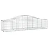 Image de vidaXL Paniers à gabions arqués 15 pcs 200x50x40/60 cm fer galvanisé