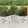 Image de vidaXL Paniers à gabions arqués 6 pcs 200x50x60/80 cm Fer galvanisé