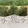 Image de vidaXL Paniers à gabions arqués 10 pcs 200x50x60/80 cm Fer galvanisé