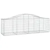 Image de vidaXL Paniers à gabions arqués 13 pcs 200x50x60/80 cm Fer galvanisé