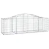 Image de vidaXL Paniers à gabions arqués 15 pcs 200x50x60/80 cm fer galvanisé