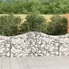 Image de vidaXL Paniers à gabions arqués 3 pcs 200x50x80/100 cm Fer galvanisé