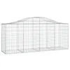 Image de vidaXL Paniers à gabions arqués 30 pcs 200x50x80/100 cm Fer galvanisé