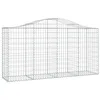 Image de vidaXL Paniers à gabions arqués 9 pcs 200x50x100/120 cm fer galvanisé