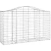 Image de vidaXL Paniers à gabions arqués 5 pcs 200x50x120/140 cm Fer galvanisé