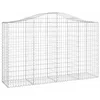 Image de vidaXL Paniers à gabions arqués 10 pcs 200x50x120/140 cm Fer galvanisé
