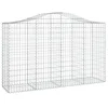 Image de vidaXL Paniers à gabions arqués 25 pcs 200x50x120/140 cm Fer galvanisé