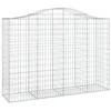 Image de vidaXL Paniers à gabions arqués 9 pcs 200x50x140/160 cm Fer galvanisé