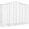 Image de vidaXL Paniers à gabions arqués 12 pcs 200x50x140/160 cm Fer galvanisé