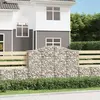 Image de vidaXL Paniers à gabions arqués 50 pcs 200x50x140/160 cm Fer galvanisé