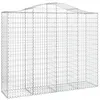Image de vidaXL Paniers à gabions arqués 30 pcs 200x50x160/180 cm Fer galvanisé