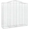 Image de vidaXL Paniers à gabions arqués 4 pcs 200x50x180/200 cm Fer galvanisé