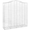 Image de vidaXL Paniers à gabions arqués 4 pcs 200x50x200/220 cm Fer galvanisé
