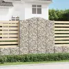 Image de vidaXL Paniers à gabions arqués 8 pcs 200x50x220/240 cm Fer galvanisé