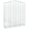 Image de vidaXL Paniers à gabions arqués 9 pcs 200x50x220/240 cm Fer galvanisé