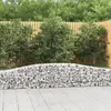 Image de vidaXL Paniers à gabions arqués 2 pcs 400x30x40/60 cm Fer galvanisé